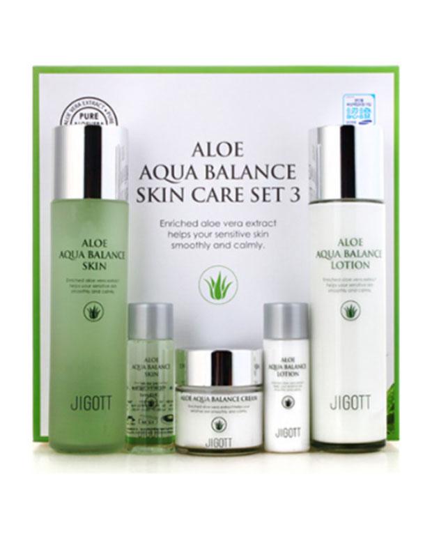 Aloe Aqua Balance Skin Care SET 3 [JIGOTT] Korean Beauty - K Beauty 4 Biz