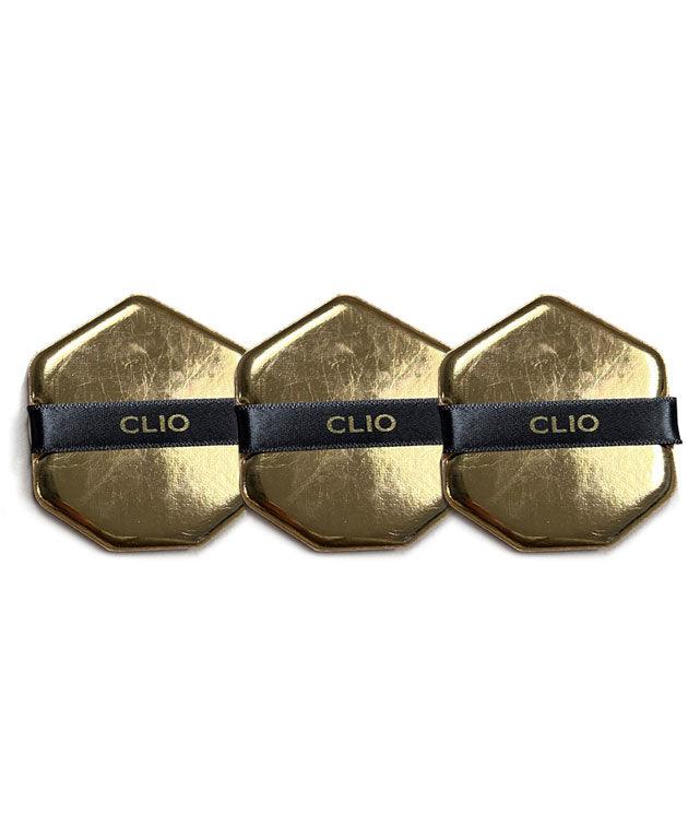 Double Cover Kill Gold Puff Set of 3 [CLIO] Korean Beauty - K Beauty 4 Biz