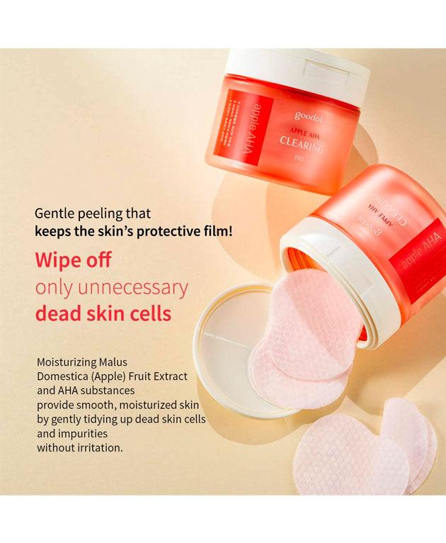 Apple AHA Clearing Pad for Sensitive Skin [GOODAL] Korean Beauty - K Beauty 4 Biz