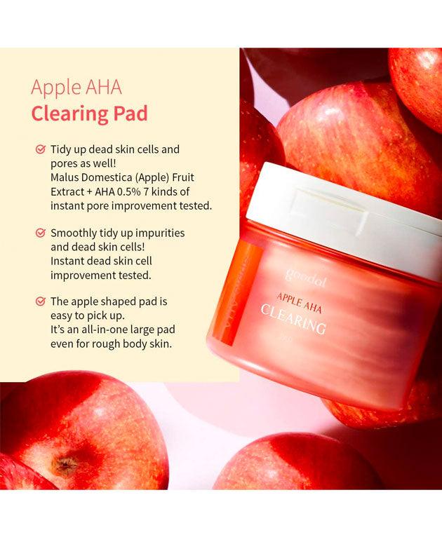 Apple AHA Clearing Pad for Sensitive Skin [GOODAL] Korean Beauty - K Beauty 4 Biz