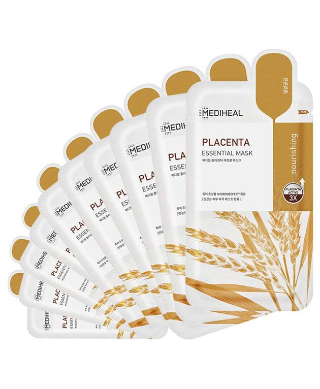 Placenta Essential Mask, 10 PACK [MEDIHEAL] Korean Beauty - K Beauty 4 Biz
