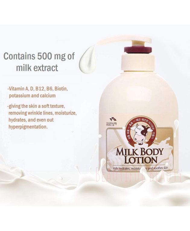 Milk Body Soothing & Moisturizing Lotion 500ml [THE FLOWER MEN] Korean Beauty - K Beauty 4 Biz