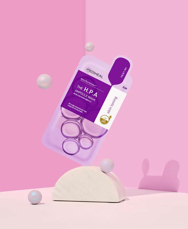 The H.P.A Glowing Nourishing Ampoule Face Mask PACK 10 [MEDIHEAL] Korean Beauty - K Beauty 4 Biz