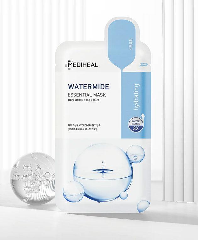Watermide Essential Face Mask PACK 4 or 10 [MEDIHEAL] Korean Beauty - K Beauty 4 Biz