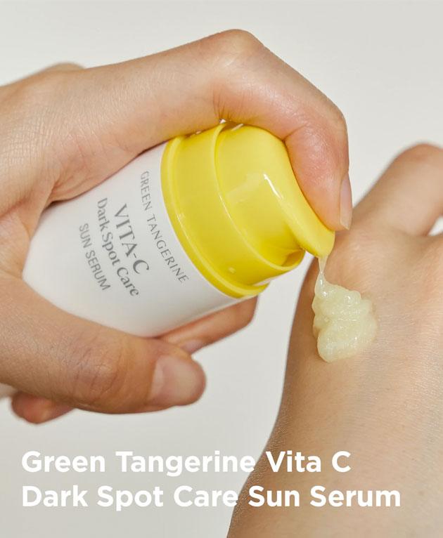 Green Tangerine Vita C Dark Spot Care Sun Serum [GOODAL] Korean Beauty - K Beauty 4 Biz