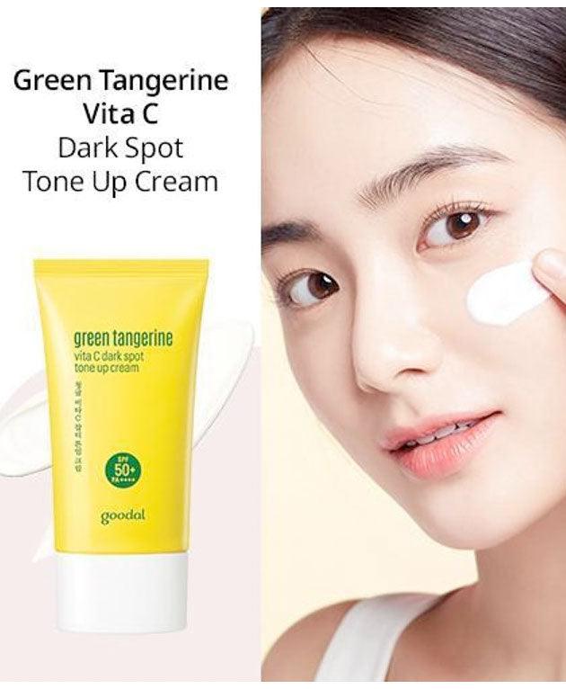 Green Tangerine Vita C Dark Spot Tone Up 50SPF PA++++Sun Cream [GOODAL] Korean Beauty - K Beauty 4 Biz