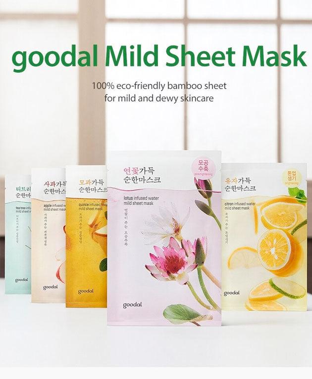 Infused Water Mild Sheet Mask PACK 10 [GOODAL] Korean Beauty - K Beauty 4 Biz