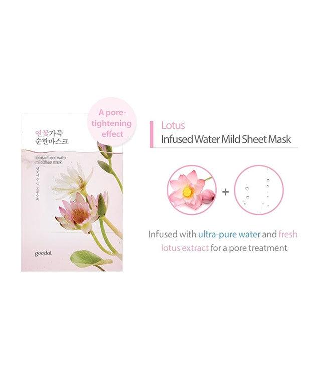 Infused Water Mild Sheet Mask PACK 10 [GOODAL] Korean Beauty - K Beauty 4 Biz